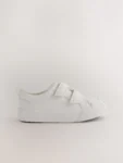 White Standard Fit (F) Two Strap Touch Fastening Trainers