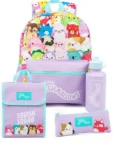 Vanilla Underground Purple Squishmallows Girls 4 Piece Backpack Set