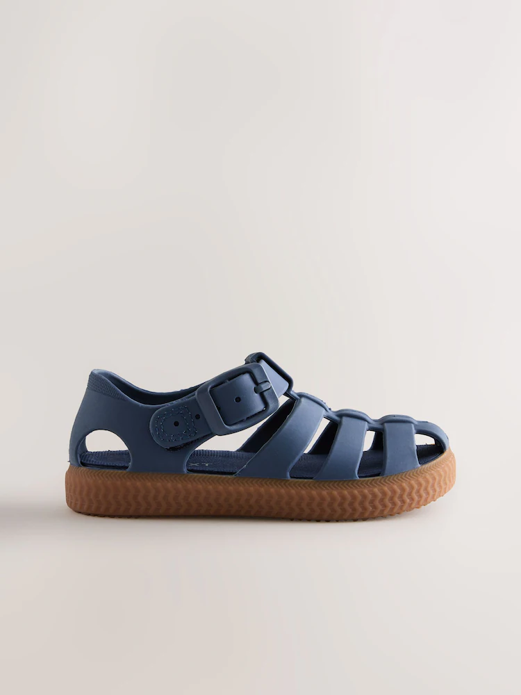 Navy Comfort Sole Fisherman Sandals