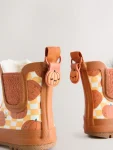 Orange Pumpkin Warm Lined Ankle Wellies