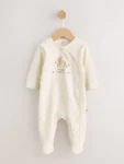 Cream My First Fathers Day Baby Sleepsuit