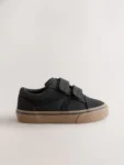 Black Standard Fit (F) Touch Fastening Trainers
