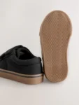 Black Standard Fit (F) Touch Fastening Trainers