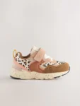 Neutral Animal Wide Fit (G) Elastic Lace Touch Fasten