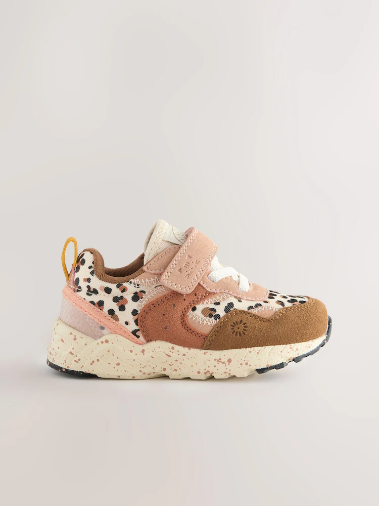 Neutral Animal Wide Fit (G) Elastic Lace Touch Fasten