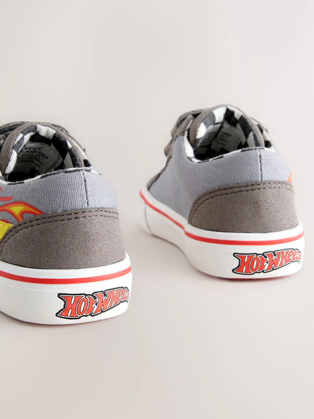 Grey Hot Wheels Touch Fastening Trainers