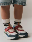Multi Bright Standard Fit (F) Touch Fastening Elastic Lace Trainers