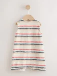 Red/Blue Stripe Jersey Baby Rompers