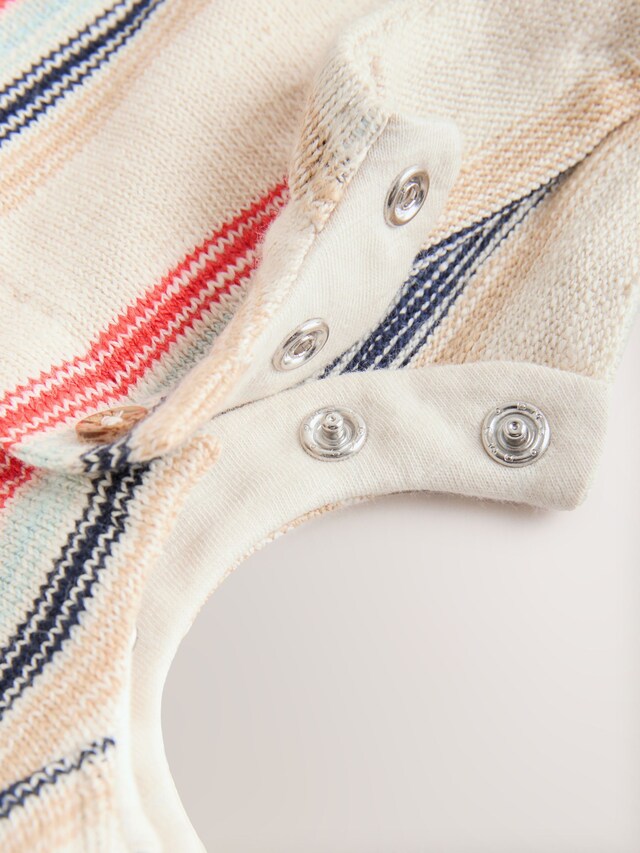Red/Blue Stripe Jersey Baby Rompers
