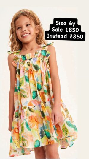 Girl Floral Strap Dress