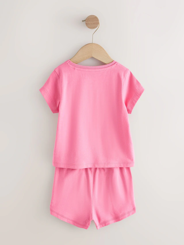 Teal/Pink Short Pyjamas 3 Pack