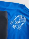 Cobalt Blue Short Sleeve T-Shirt and Cycling Shorts Set