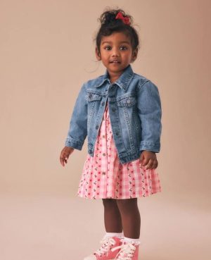 Mid Blue Denim Western Jacket