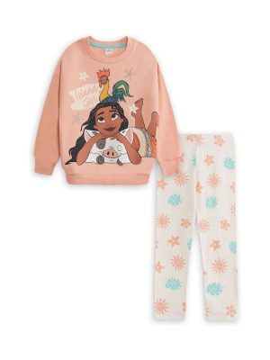 Vanilla Underground Orange Disney Moana Sweatshirt and Joggers Set