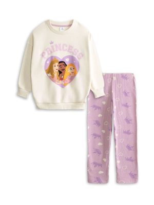 Vanilla Underground Pink Disney Princess Sweatshirt and Joggers Set