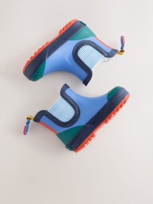 Multi Bright Warm Lined Ankle Wellies