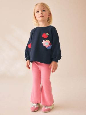 Navy Dog Long Sleeve Top and Leggings Set 