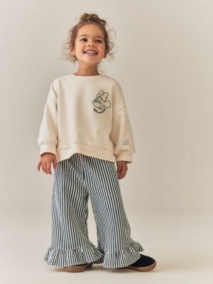 Cream Minnie Sweatshirt & Wide Leg Set