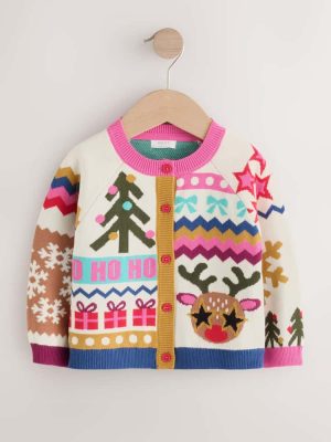 Reindeer Funky Christmas Cardigan
